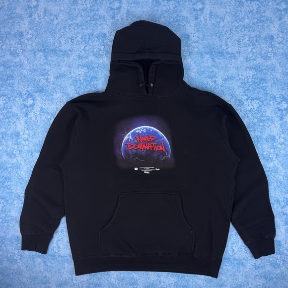Pro Era Other - Pro Era World Domination Hoodie Mens Large Black Brooklyn Graphic Sweatshirt